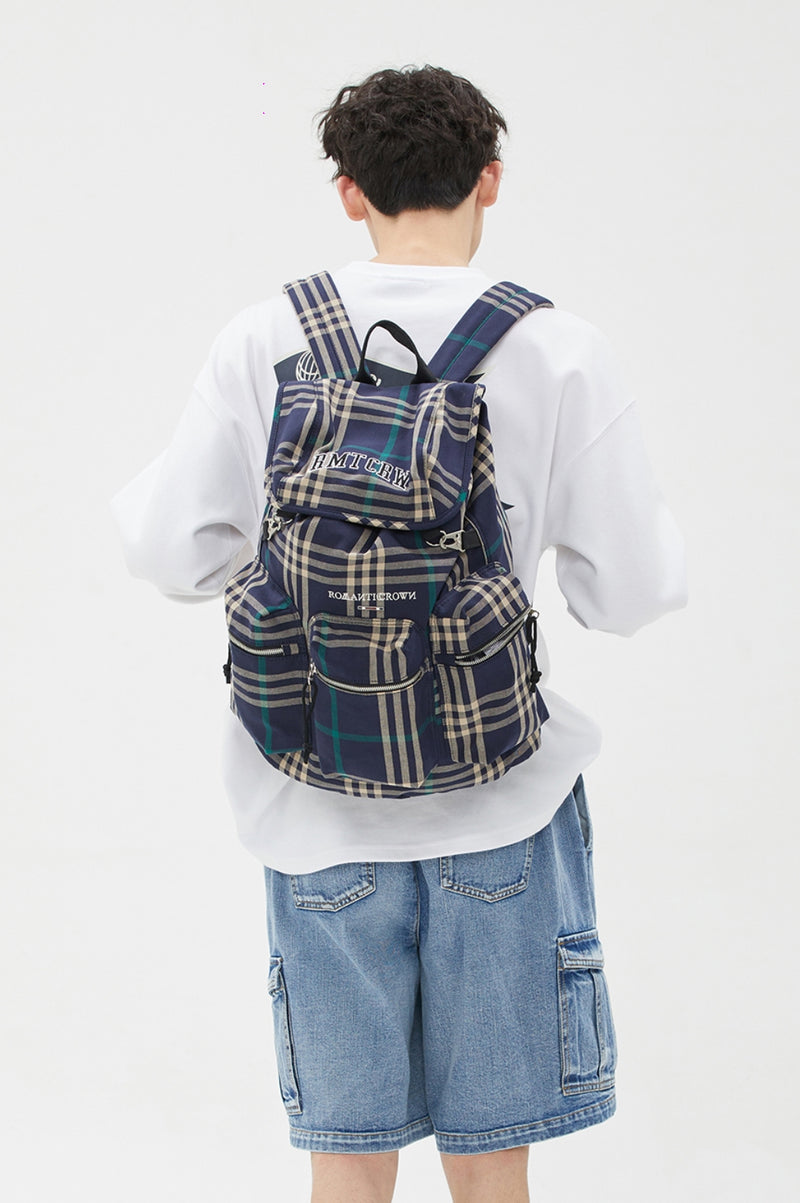 ROMANTIC CROWN(ロマンティック クラウン) RMTCRW CHECK BACKPACK_NAVY