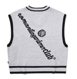 ROMANTIC CROWN(ロマンティック クラウン)  WIDE KNIT VEST_LIGHT GREY