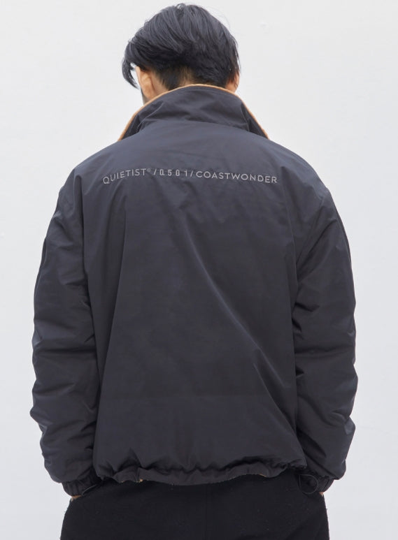 QUIETIST (クワイエティスト)　Reversible Fleece Wind-Stopper (black)