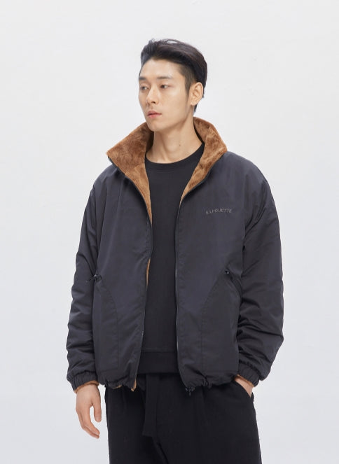 QUIETIST (クワイエティスト)　Reversible Fleece Wind-Stopper (black)