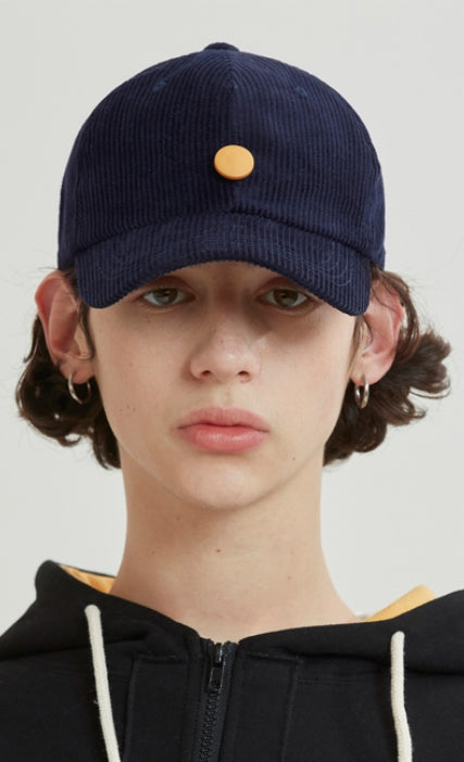 QUIETIST (クワイエティスト)   8s Corduroy Detachable Ball-cap (navy)