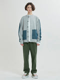 QUIETIST (クワイエティスト) Disco Denim Button Cardigan (gray)