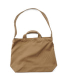 QUIETIST (クワイエティスト)  Square Cotton 2 in 1 Shoulder Bag (beige)