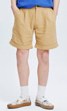 QUIETIST (クワイエティスト)  Jungle Cotton One-tuck Shorts (beige)