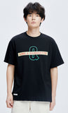 QUIETIST (クワイエティスト) Q Diagonal Logo T-Shirts (black)