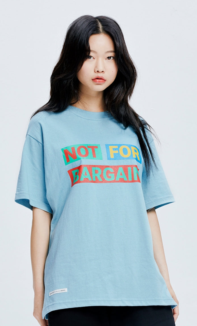 QUIETIST (クワイエティスト)  Not For Bargain T-Shirts (sky)