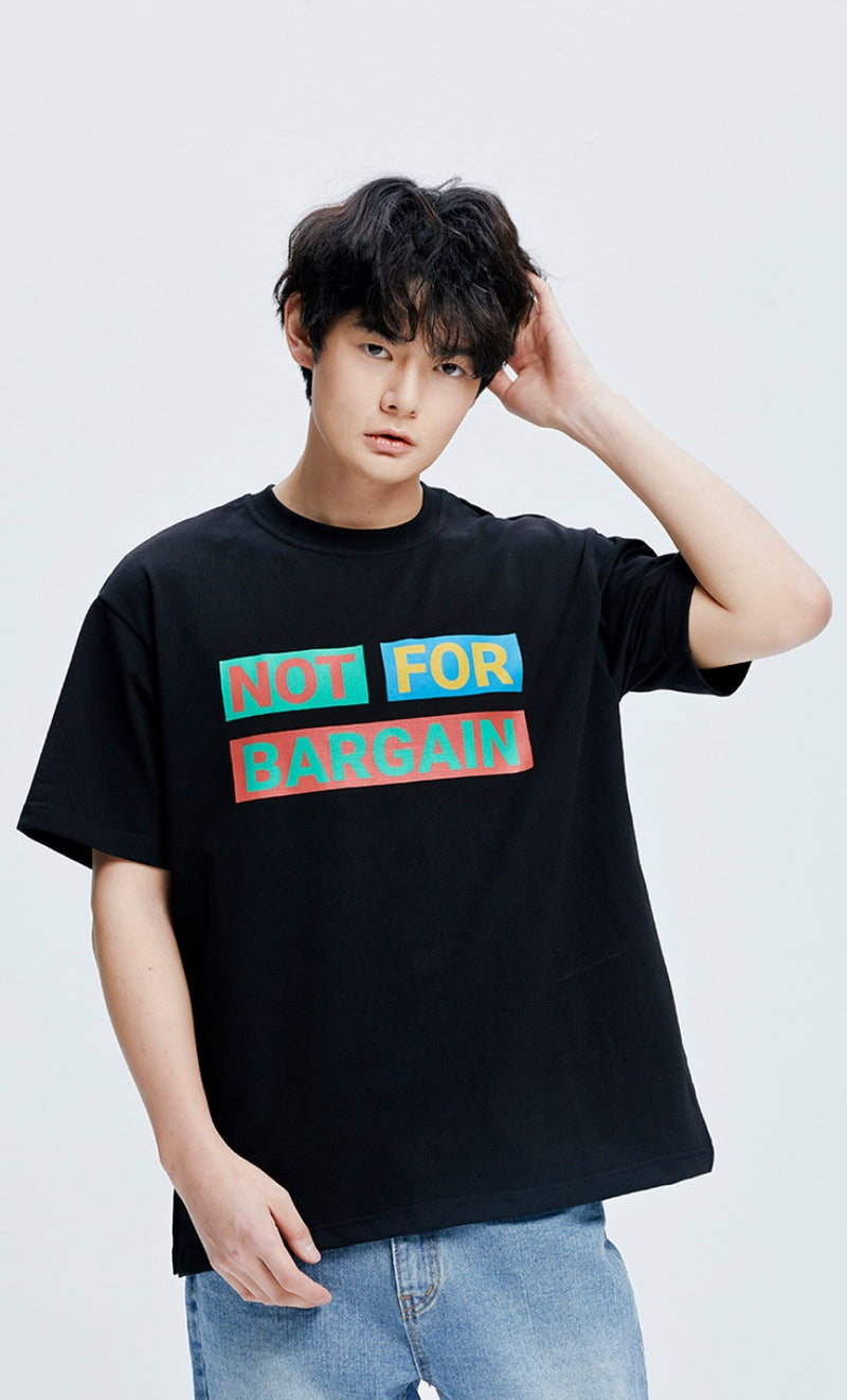 QUIETIST (クワイエティスト) Not For Bargain T-Shirts (black)
