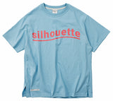 QUIETIST (クワイエティスト) Silhouette Logo T-Shirts (sky)