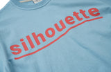 QUIETIST (クワイエティスト) Silhouette Logo T-Shirts (sky)