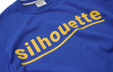 QUIETIST (クワイエティスト) Silhouette Logo T-Shirts (blue)