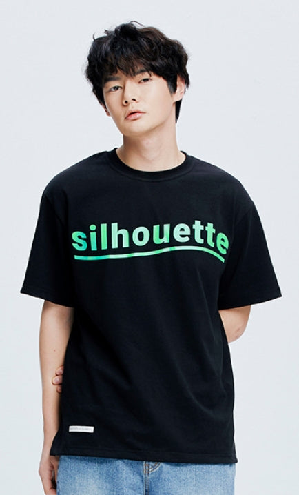 QUIETIST (クワイエティスト) Silhouette Logo T-Shirts (black)
