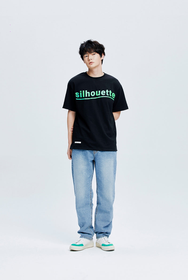 QUIETIST (クワイエティスト) Silhouette Logo T-Shirts (black)