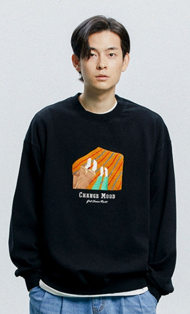 QUIETIST (クワイエティスト) Change-mood Blanket Sweat (black)