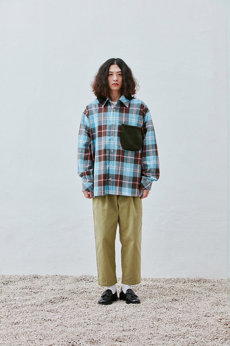 QUIETIST (クワイエティスト) Two-tuck Balloon Crop Pants (beige)