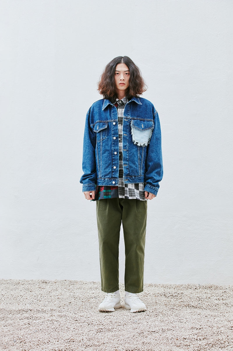 QUIETIST (クワイエティスト) Two-tuck Balloon Crop Pants (khaki)