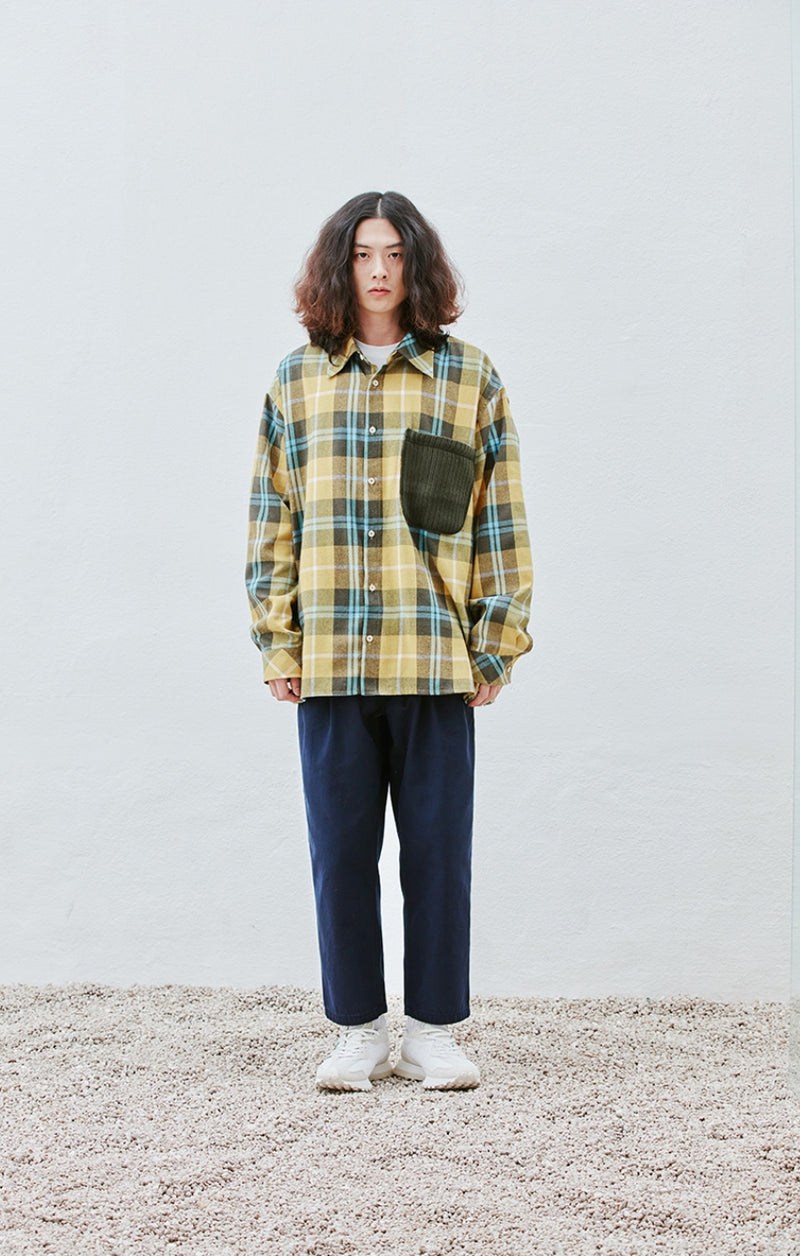 QUIETIST (クワイエティスト)  Two-tuck Balloon Crop Pants (navy)