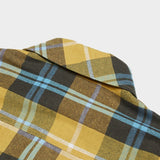 QUIETIST (クワイエティスト) Knit Pocket Check Shirts (yellow)