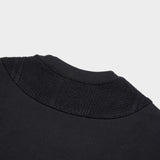 QUIETIST (クワイエティスト)  Plain Knit Sweat (black)