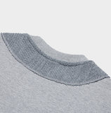 QUIETIST (クワイエティスト) Collage Mix Sweat (gray)