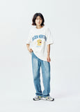 QUIETIST (クワイエティスト) Golden Heritage 1/2 T-Shirts (white)