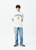 QUIETIST (クワイエティスト) Golden Heritage 1/2 T-Shirts (white)