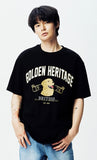 QUIETIST (クワイエティスト) Golden Heritage 1/2 T-Shirts (black)