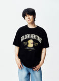 QUIETIST (クワイエティスト) Golden Heritage 1/2 T-Shirts (black)