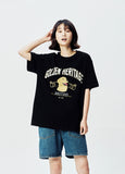 QUIETIST (クワイエティスト) Golden Heritage 1/2 T-Shirts (black)