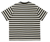 QUIETIST (クワイエティスト) Basic Stripe 1/2 T-shirts (black)