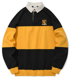 QUIETIST (クワイエティスト) RUGBY SWEAT SHIRT-YELLOW