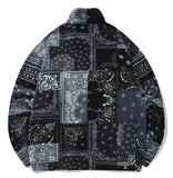 QUIETIST (クワイエティスト) SAINTPAIN X QUIETIST PAISLEY MIX POLAR FLEECE JACKET-BLACK