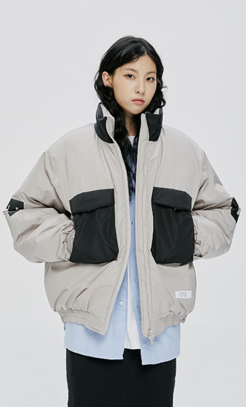 QUIETIST (クワイエティスト) POCKET POINT BOMBER JACKET-WHITE