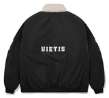 QUIETIST (クワイエティスト) POCKET POINT BOMBER JACKET-BLACK