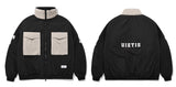 QUIETIST (クワイエティスト) POCKET POINT BOMBER JACKET-BLACK