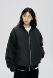 QUIETIST (クワイエティスト) REVERSIBLE PATCH POCKET QUILTING JACKET-BLACK