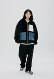 QUIETIST (クワイエティスト) REVERSIBLE PATCH POCKET QUILTING JACKET-BLACK