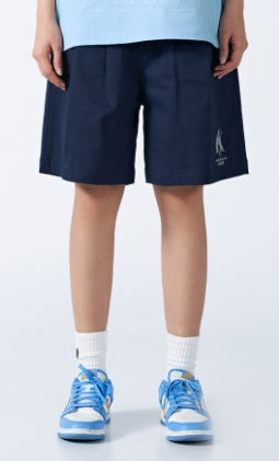 アクメドラビ(acme' de la vie) A LOGO PIN TUCK CASUAL SHORT PANTS NAVY