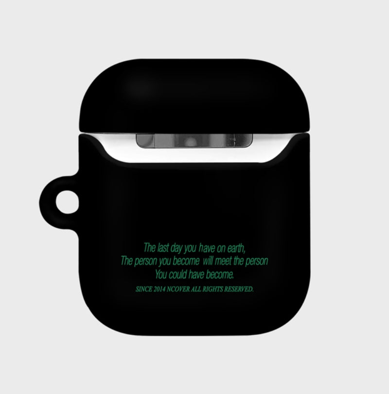 NCOVER（エンカバー）THREE CHECKER TEXT-BLACK(AirPods HARD)