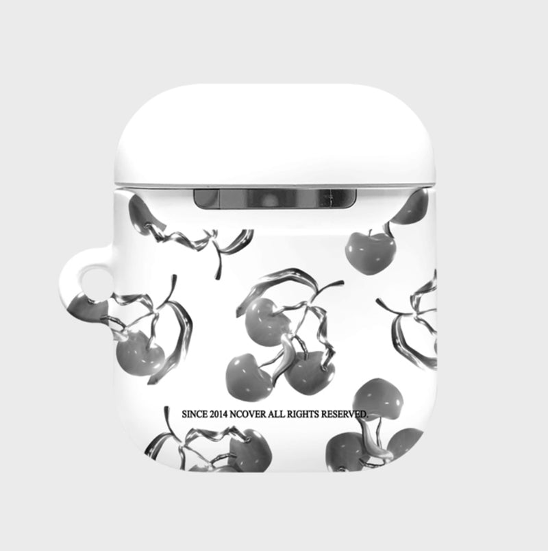NCOVER（エンカバー）SILVER BERRY DOT-WHITE(AirPods HARD)