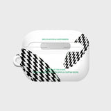 NCOVER（エンカバー）THREE CHECKER TEXT-WHITE(AirPods PRO HARD)