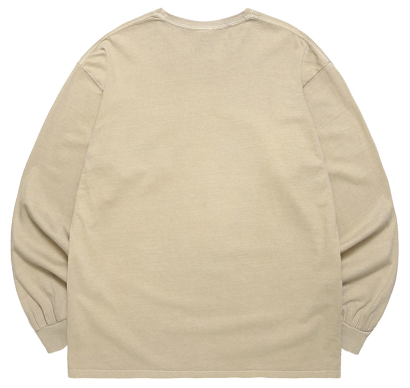 mahagrid (マハグリッド) MGD PIGMENT POCKET LS TEE [KHAKI]