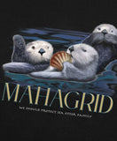 mahagrid (マハグリッド) SEA OTTER FAMILY SWEATSHIRT [BLACK]