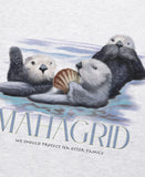 mahagrid (マハグリッド) SEA OTTER FAMILY SWEATSHIRT [LIGHT GREY]