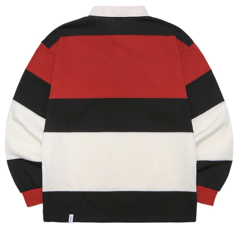 mahagrid (マハグリッド) RUGBY POLO LS TEE [RED]