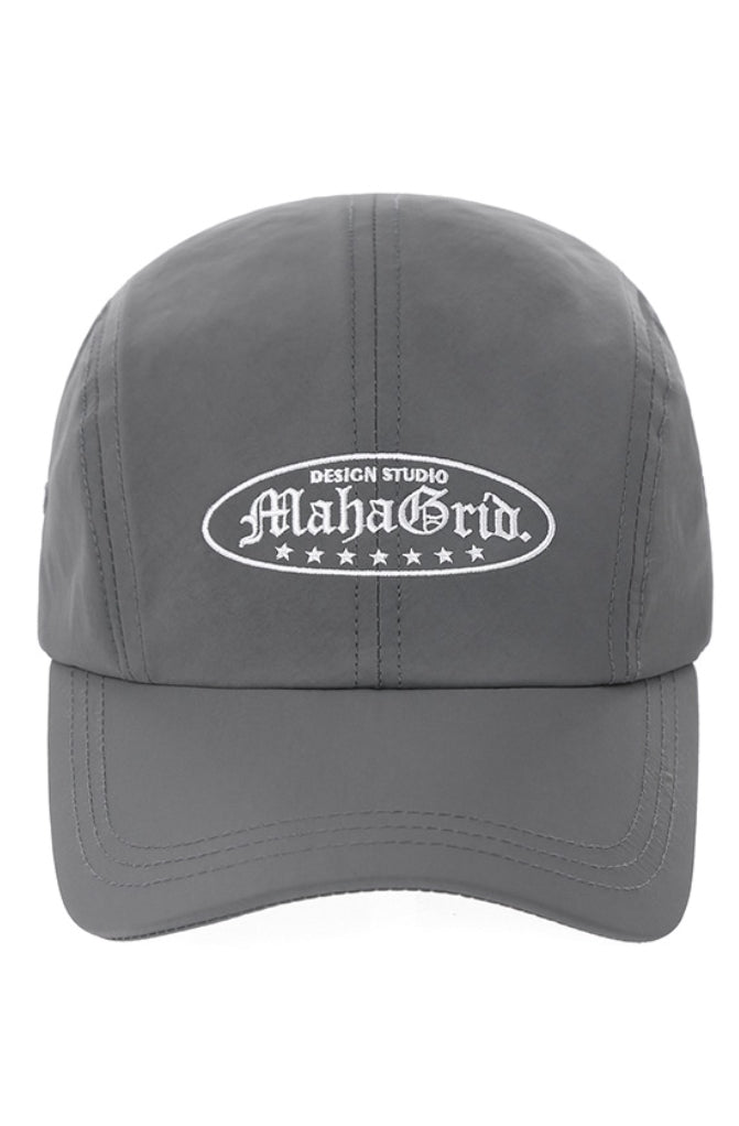 mahagrid (マハグリッド) GOTHIC OVAL LOGO CAP [CHARCOAL]