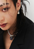 BLACKPURPLE (ブラックパープル) Pearl Shine One Touch Earrings