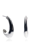BLACKPURPLE (ブラックパープル) silver925 Ego Half Ring Earrings