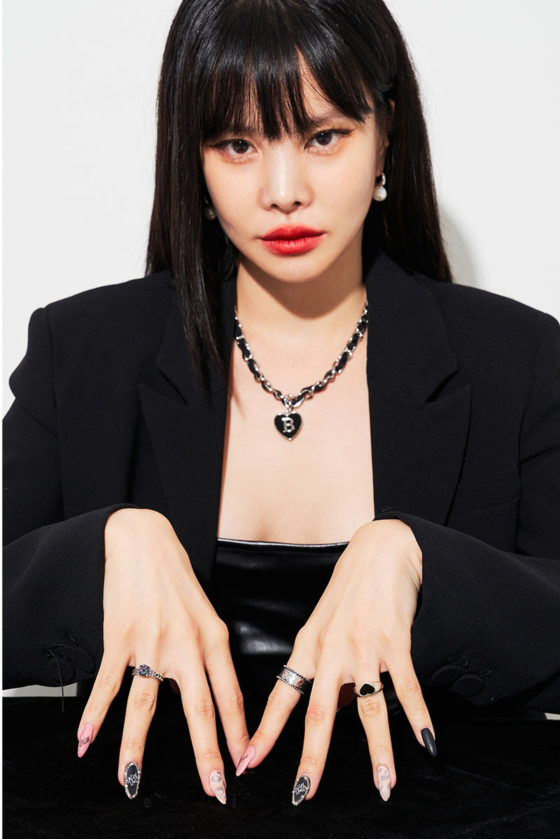 BLACKPURPLE (ブラックパープル) [silver925] Florence Cubic Silver Ring M