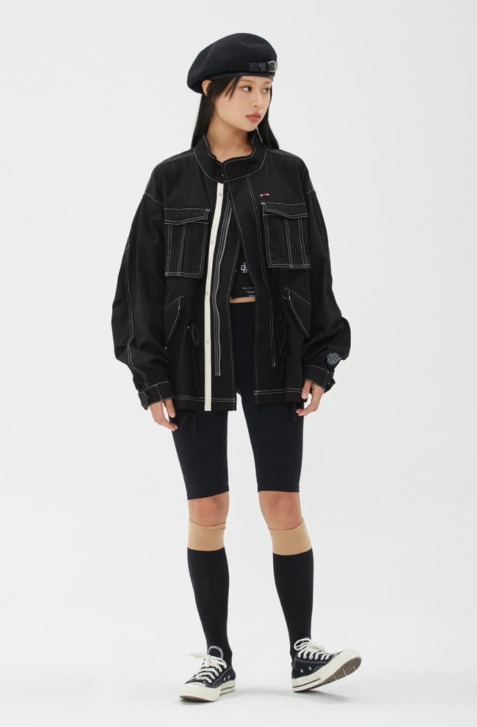 ROMANTIC CROWN(ロマンティック クラウン) STITCH FIELD JACKET_BLACK