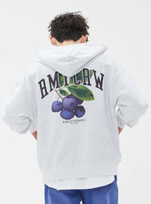 ROMANTIC CROWN(ロマンティック クラウン) GARDENING BERRY HOOD ZIP UP_LIGHT GREY